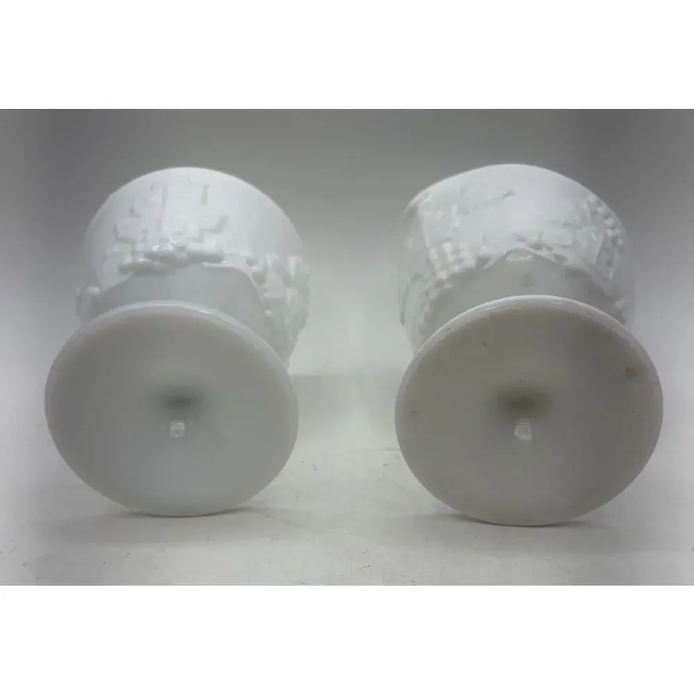 Vintage‎ Indiana Colony Harvest Grape Pattern Milk Glass Creamer and Sugar Bowl